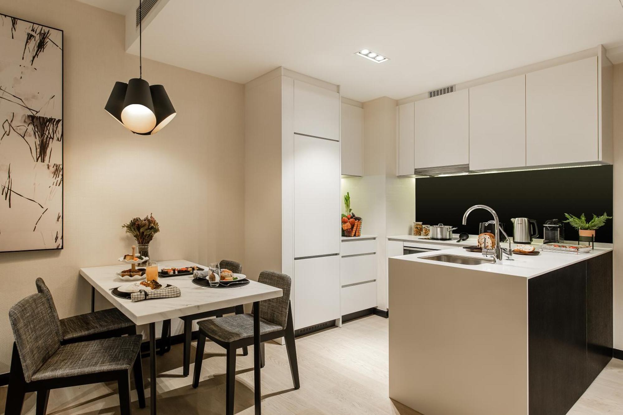מלון קואלה לומפור Ascott Star Klcc מראה חיצוני תמונה A kitchen in a typical apartment